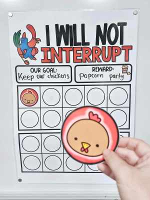 Interactive Interrupting Goal Anchor Chart [Hard Good] - Option #1