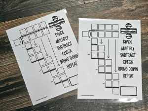 MINI Anchor Charts: Division