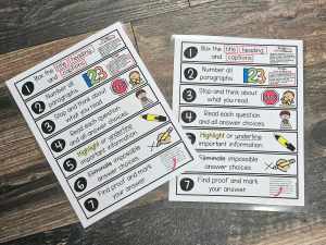 MINI Anchor Charts: 7 Steps to Reading Success - Option #2