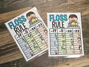 MINI Anchor Charts: Floss Rule - Option #2