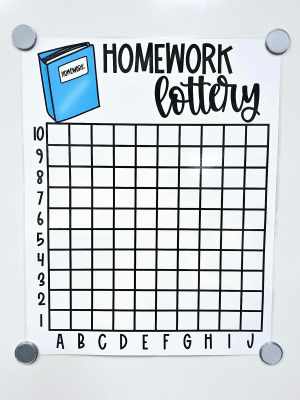 Homework Lottery Anchor Chart [Hard Good] - Option #3