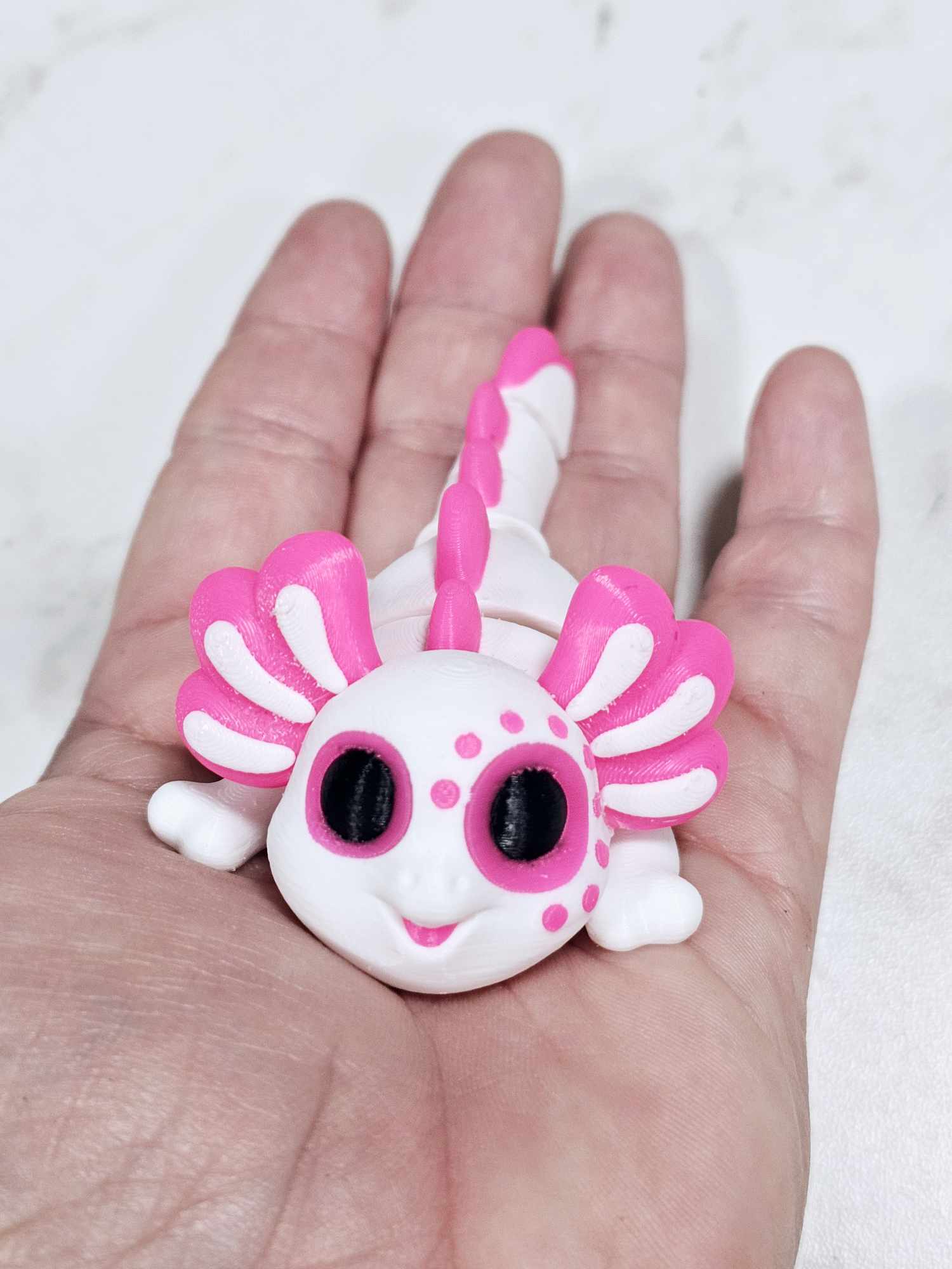 Carolyn's Classroom Critters - Axolotl - Neon Pink - Image 3