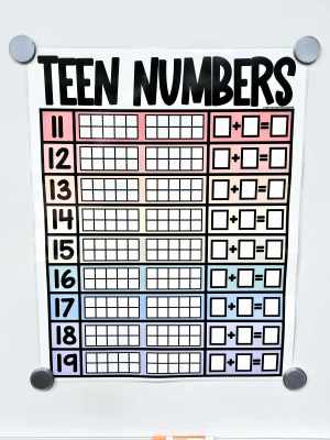 Teen Numbers [Hard Good] - Option #2 (BLANK)