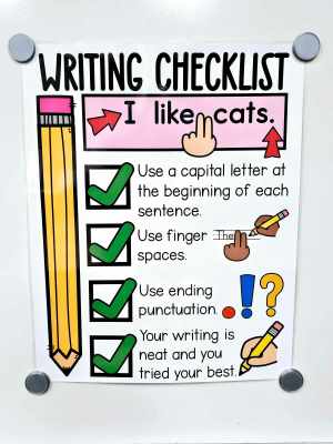 Writing Checklist Anchor Chart [Hard Good] - Option #2