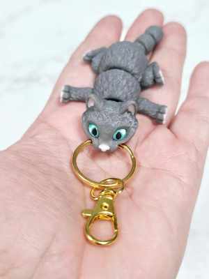 Key Chains: Gray Cat