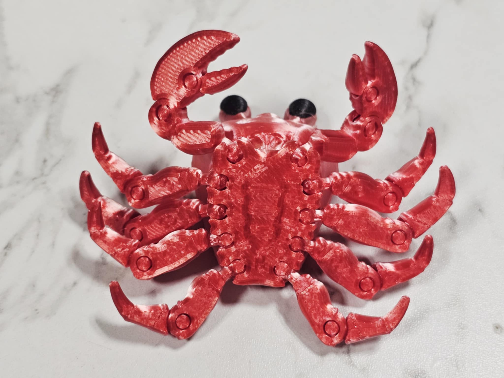 Carolyn's Classroom Critters: Crab (Shiny Red with black eyes) - Image 4