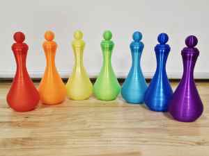 Plastic Potion Bottles - 7 Pack