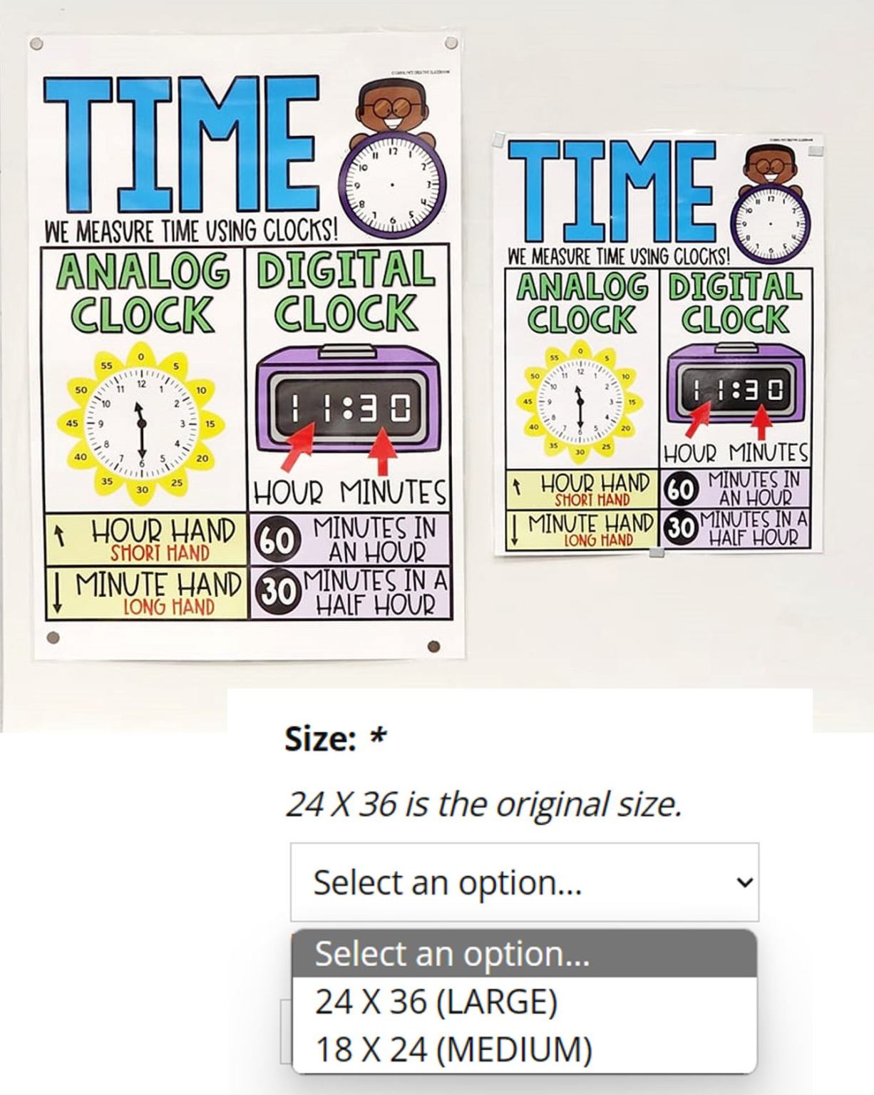 Elapsed Time Anchor Chart [Hard Good] Option 2 (BLANK)