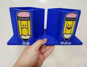 Discounted Pencil Station #1 - Blue (BOX #1)