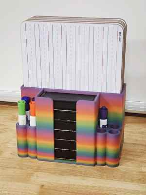 Whiteboard Holder (Holds 6 whiteboards from WAL-MART) *Pen-Gear Version & FUNdations*