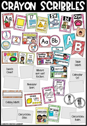 Ultimate DECOR BUNDLE: Crayon Scribbles