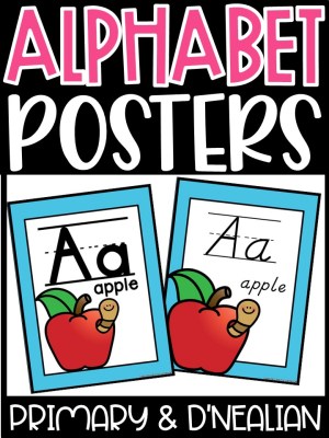 Alphabet Posters - Calming Colors Decor