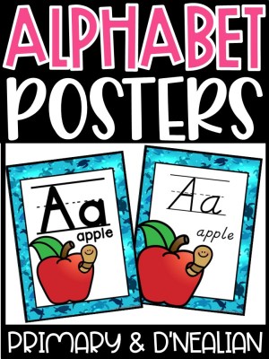 Alphabet Posters - Sea Turtle #3 Classroom Decor