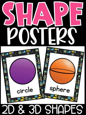 Shape Posters | Science Classroom Decor