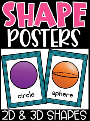 Shape Posters | Sea Turtle #2 Classroom Decor