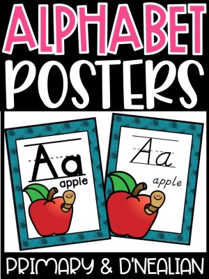 Alphabet Posters - Sea Turtle #2 Classroom Decor