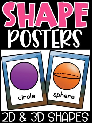 Shape Posters | Mountain #1 Classroom Decor