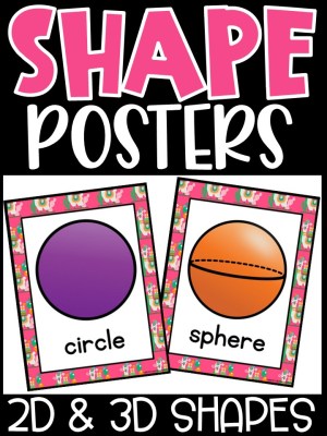 Shape Posters | Llama #2 Classroom Decor