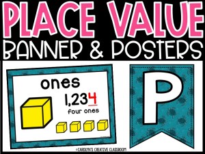 Place Value Posters and Banners | Sea Turtle #2 Classroom Decor
