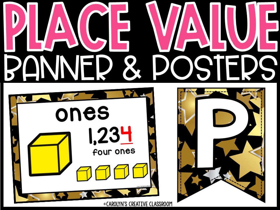 Place Value Posters and Banners | Movie Stars Classroom Decor