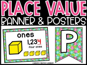 Place Value Posters and Banners | Hawaiian #4 Classroom Decor