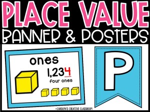 Place Value Posters and Banners | Calming Colors Classroom Decor