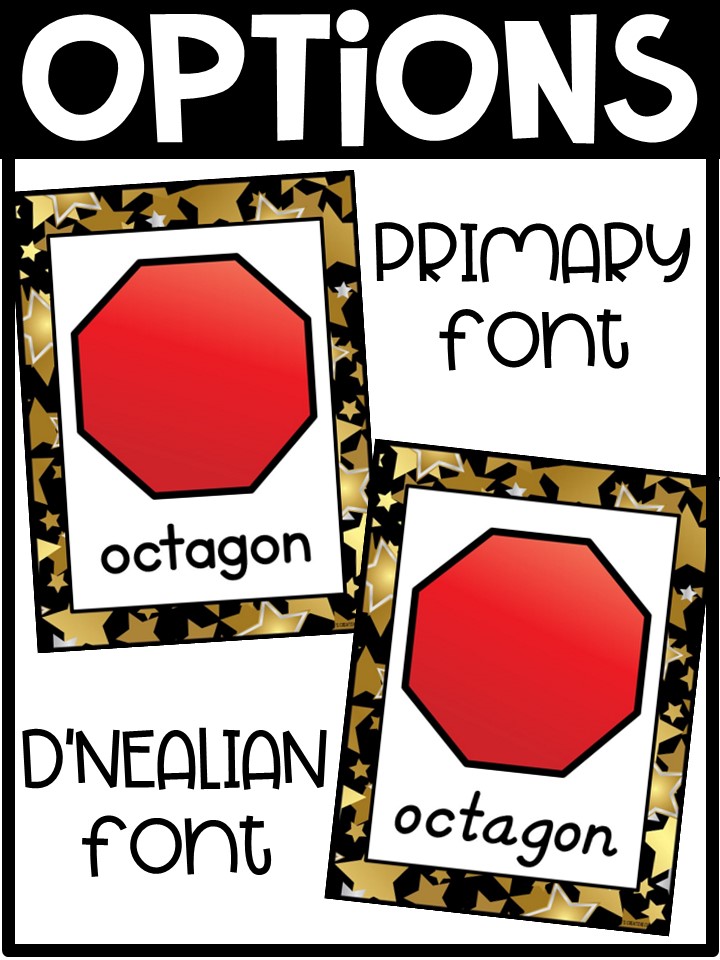 Shape Posters | Movie Stars Classroom Decor - Image 2