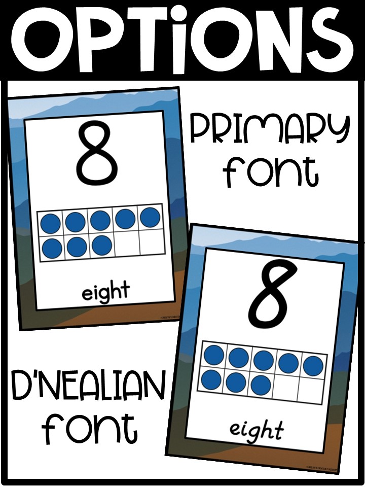 Number Posters | Mountain Classroom Decor - Image 2
