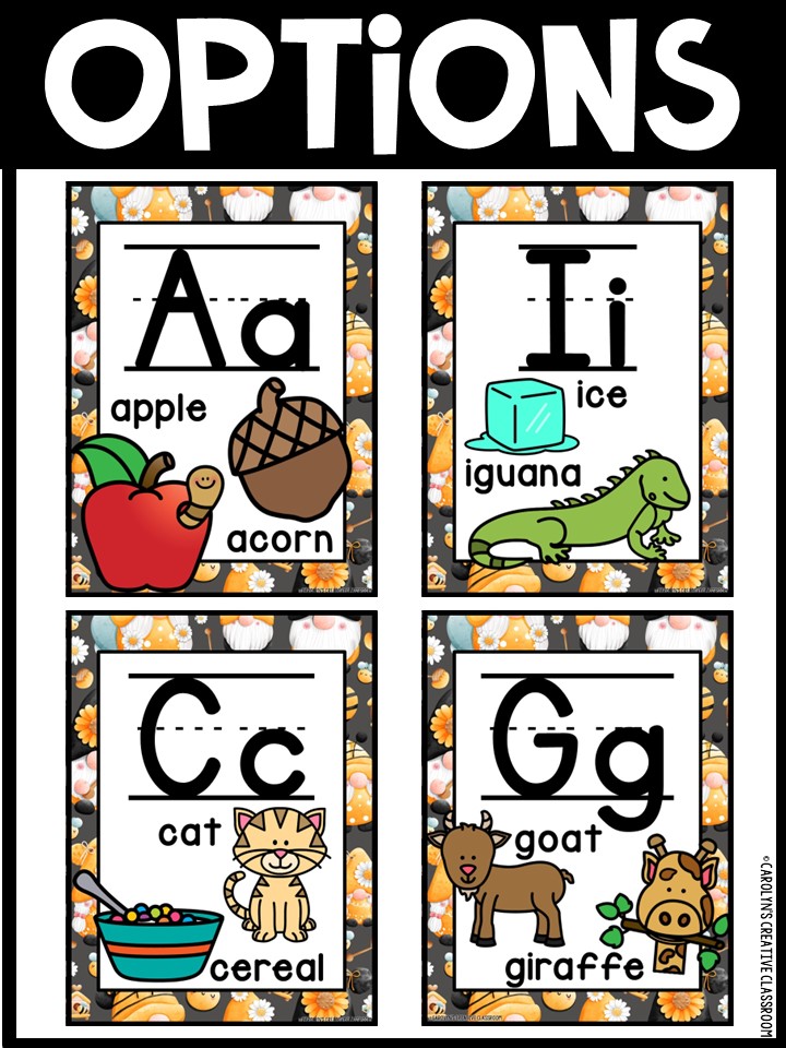 Alphabet Posters - Gnomes Decor - Image 3