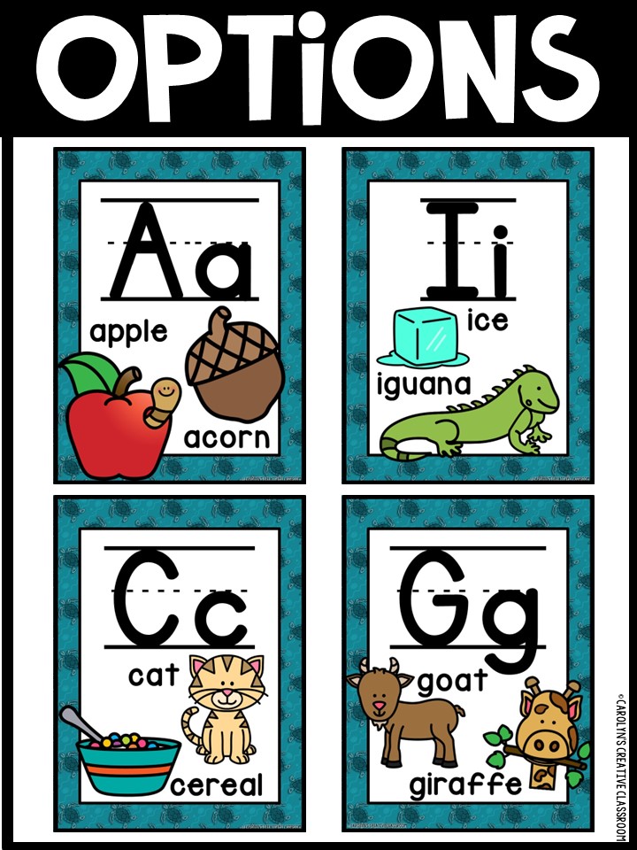 Alphabet Posters - Sea Turtle #2 Classroom Decor - Image 3