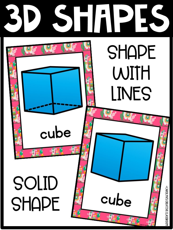 Shape Posters | Llama #2 Classroom Decor - Image 3