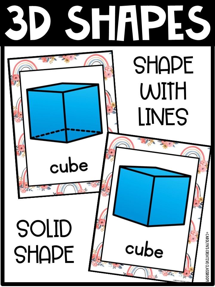 Shape Posters | Boho Rainbow & Floral Classroom Decor - Image 3