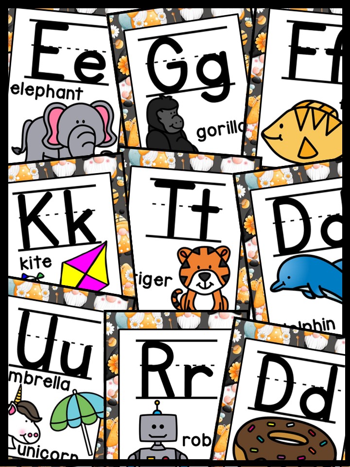 Alphabet Posters - Gnomes Decor - Image 4