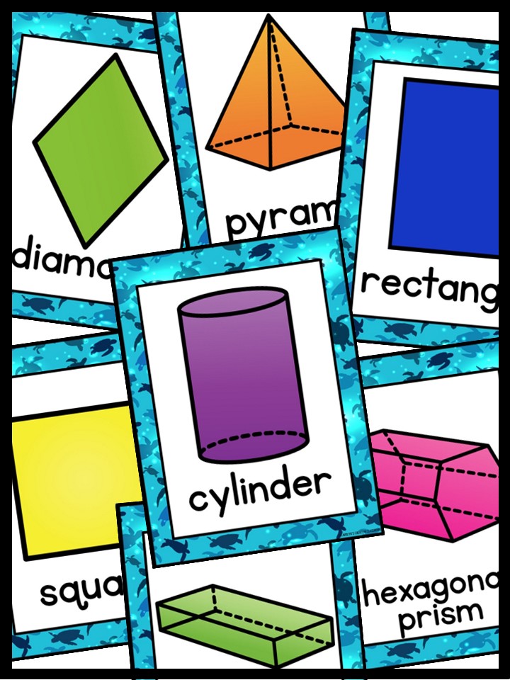 Shape Posters | Sea Turtle #3 Classroom Decor - Image 4