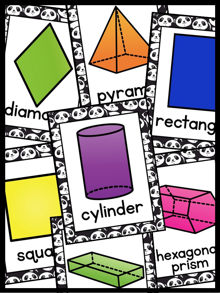 Shape Posters | Panda Classroom Decor - Image 4