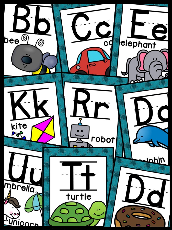 Alphabet Posters - Sea Turtle #2 Classroom Decor - Image 4