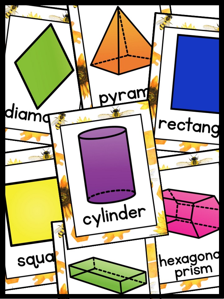 Shape Posters | Bees & Sunflower Classroom Decor - Image 4